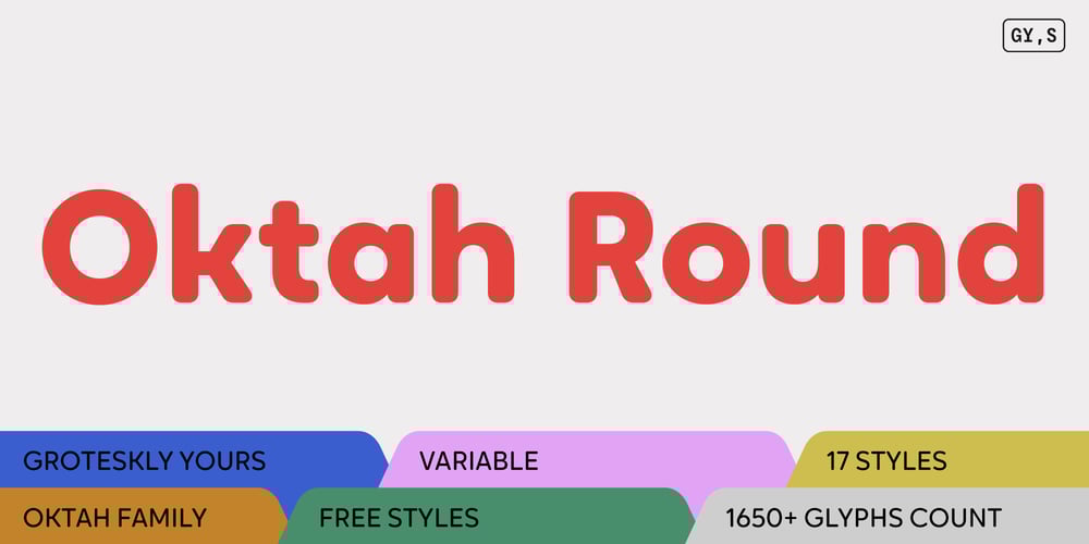 Oktah Round font