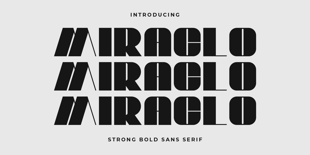 Miraclo font