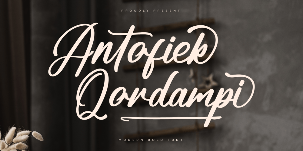 Antofiek Qordampi font