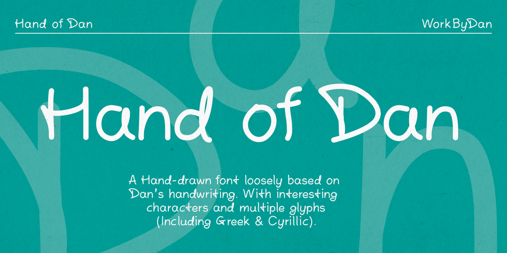 Hand of Dan font