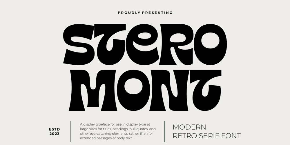 Stero Mont font