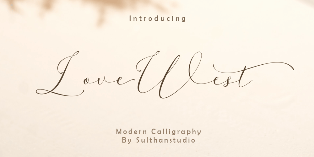 Love West font