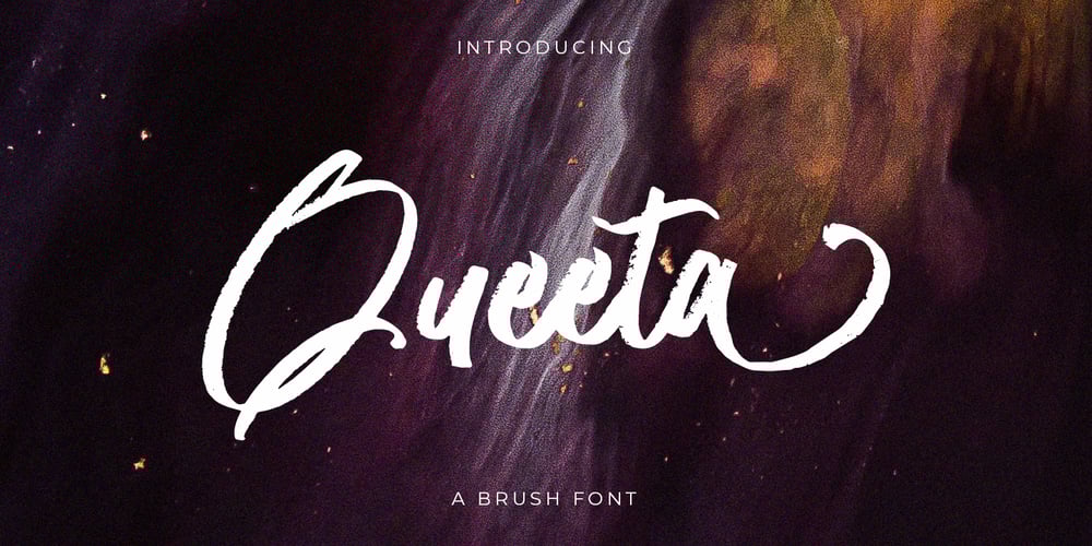 Queeta Brush font