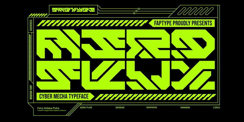 Aero Flux font