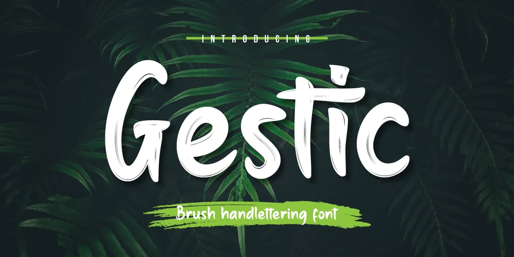 Gestic font