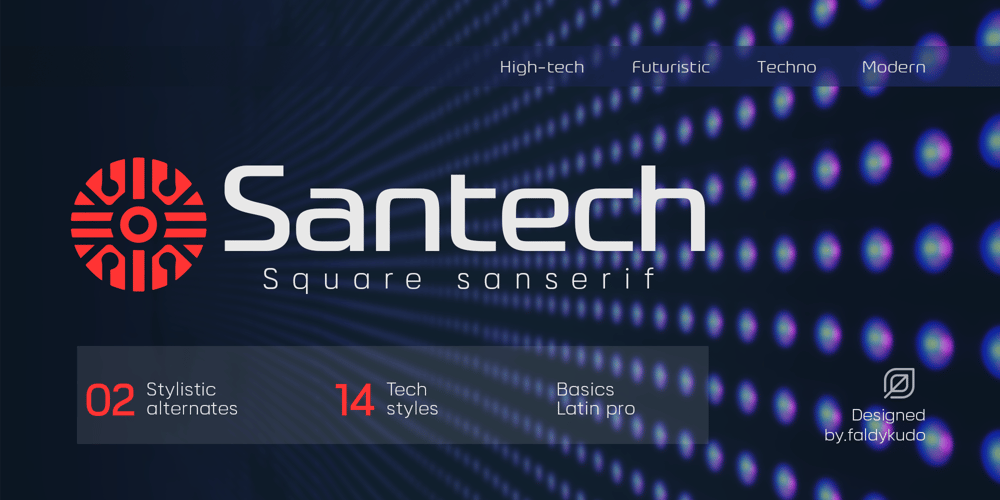 Santech font