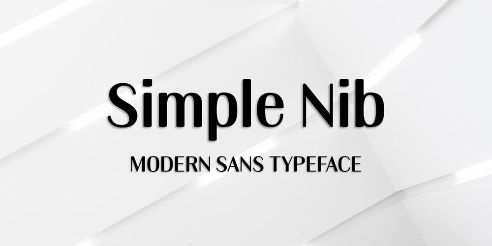 Simple Nib font