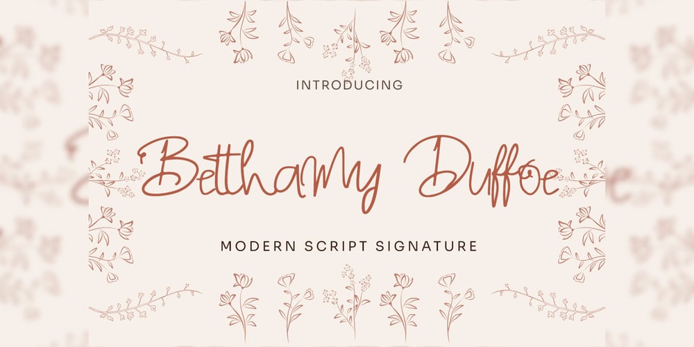 Betthamy Duffoe font