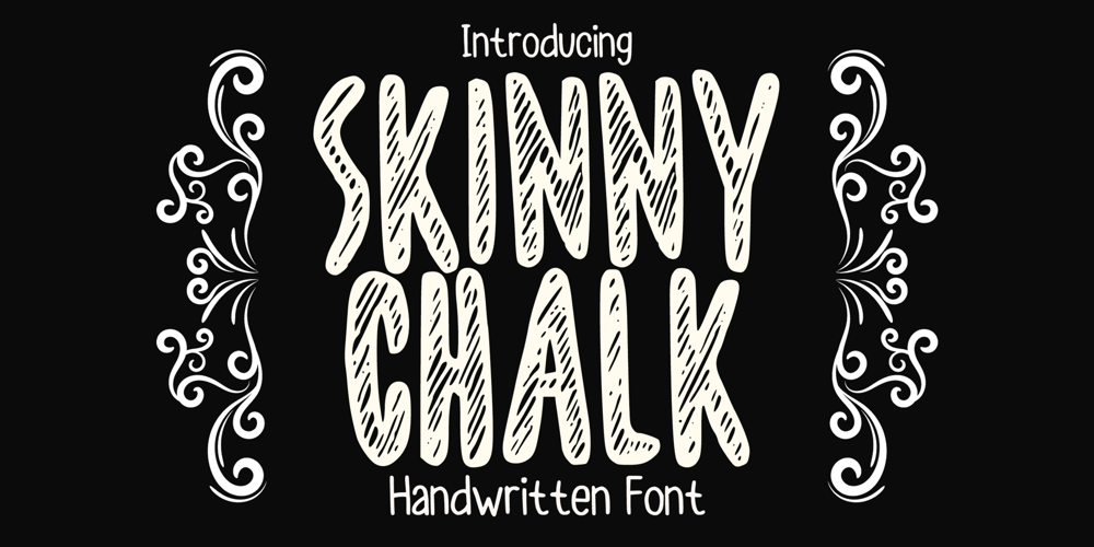 Skinny Chalk font