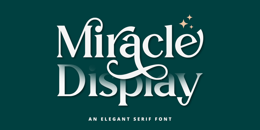 Miracle Display font