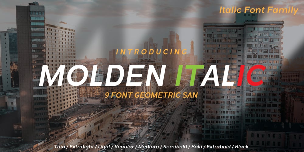Molden Italic font