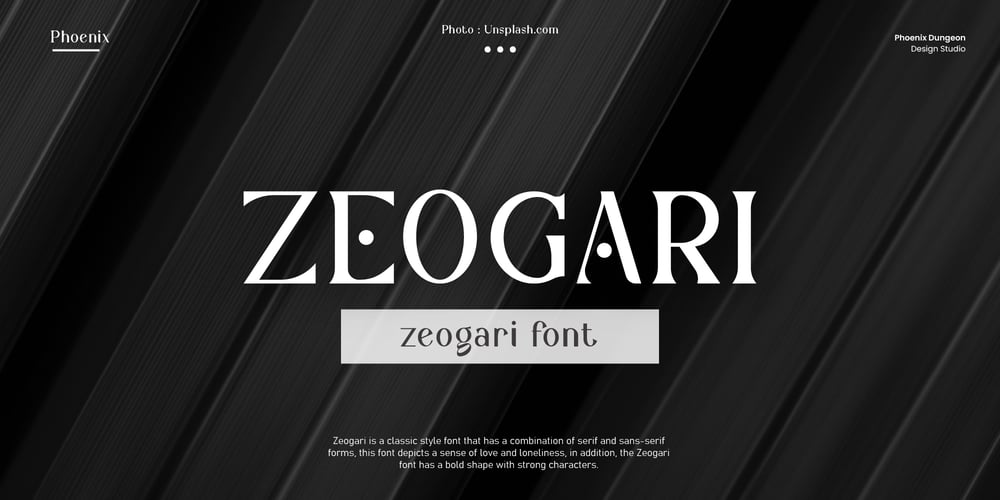 Zeogari font