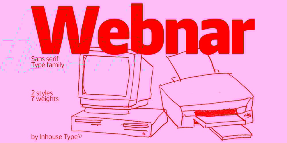 Webnar font
