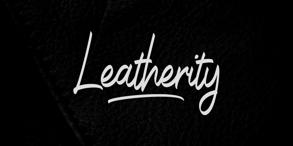 Leatherity font