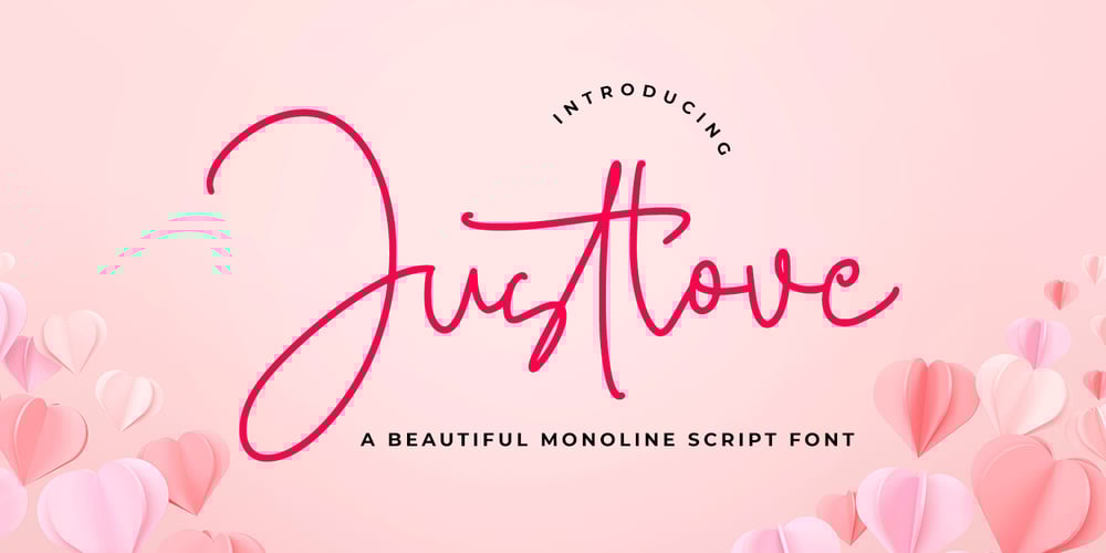 Justlove font