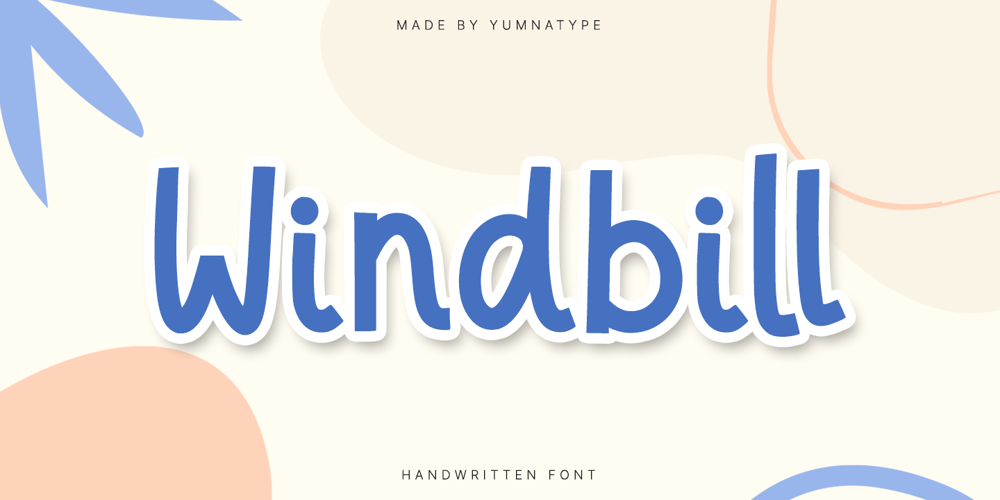 Windbill font