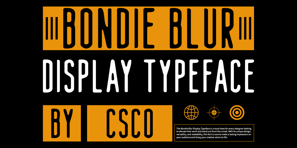 Bondie Blur font