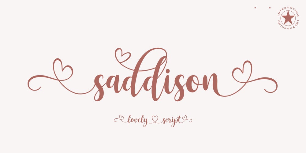 Saddison font
