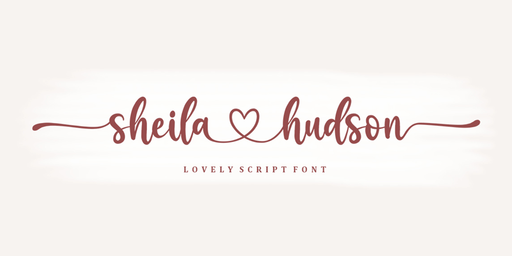 Sheila Hudson font