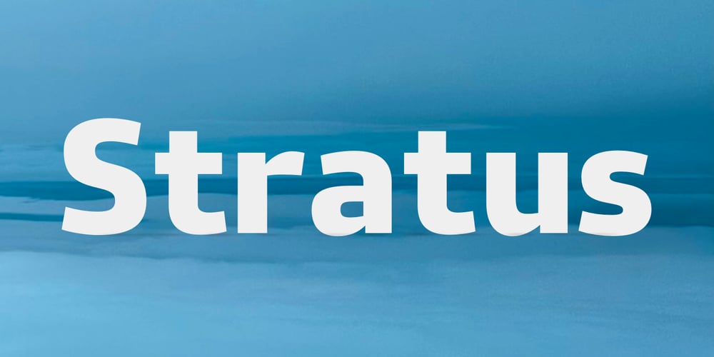 Stratus font