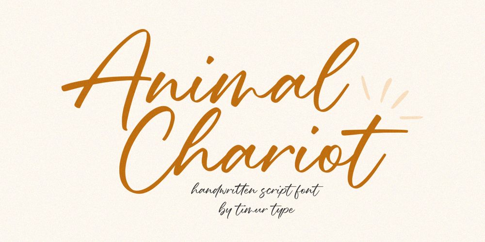 Animal Chariot font