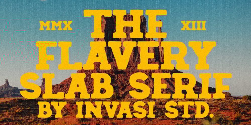 Flavery font