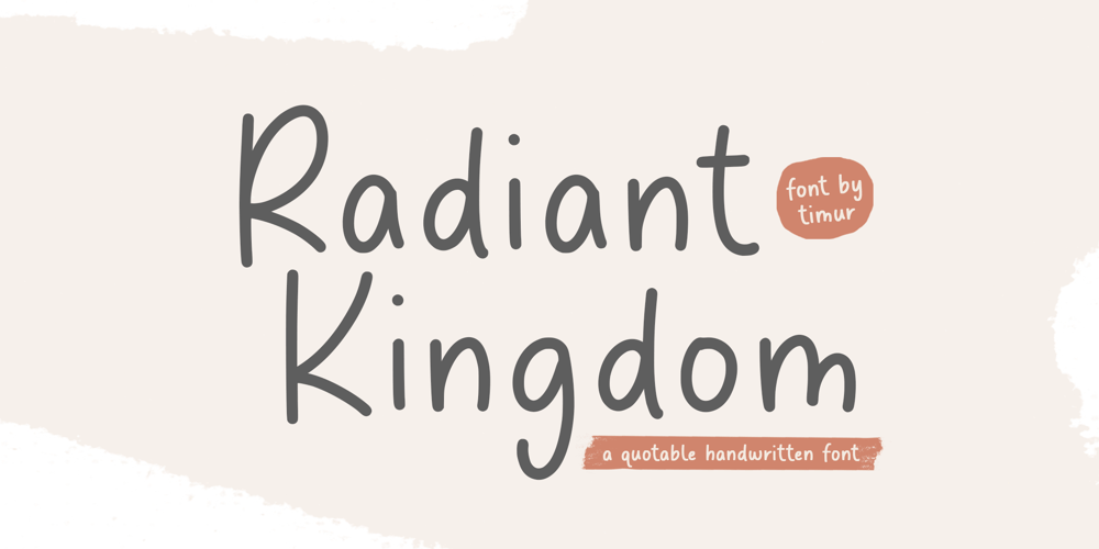 Radiant Kingdom font