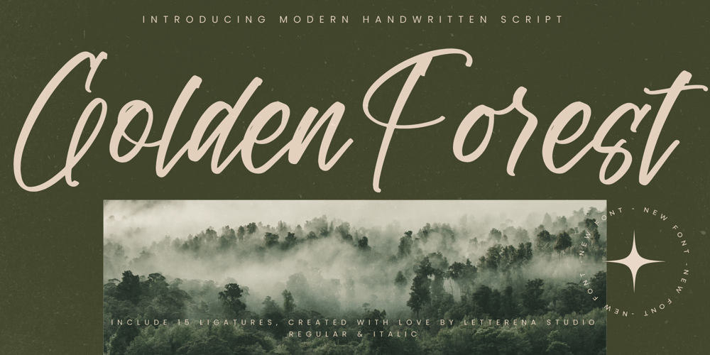 Golden Forest font