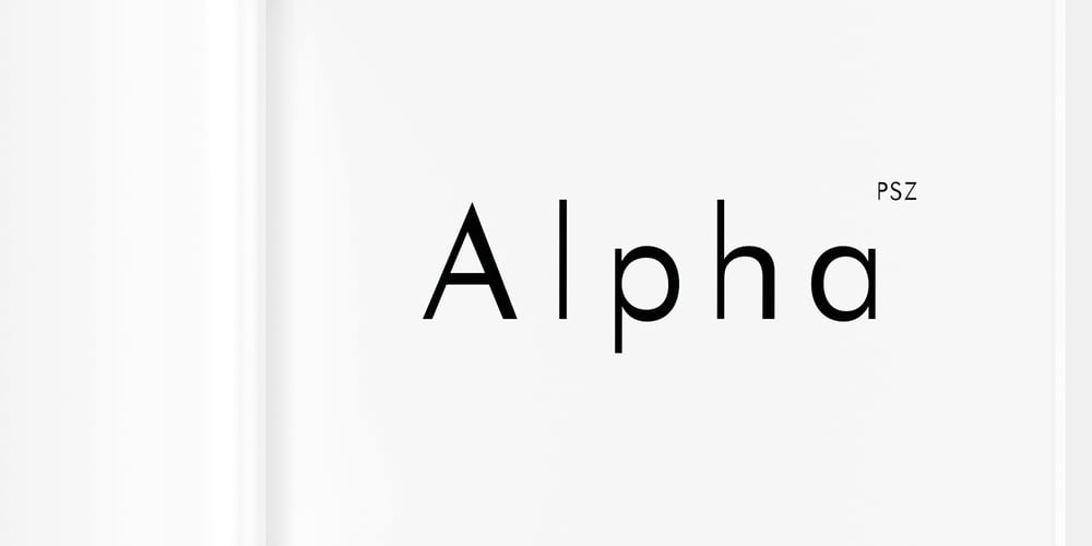 PSZ Alpha font