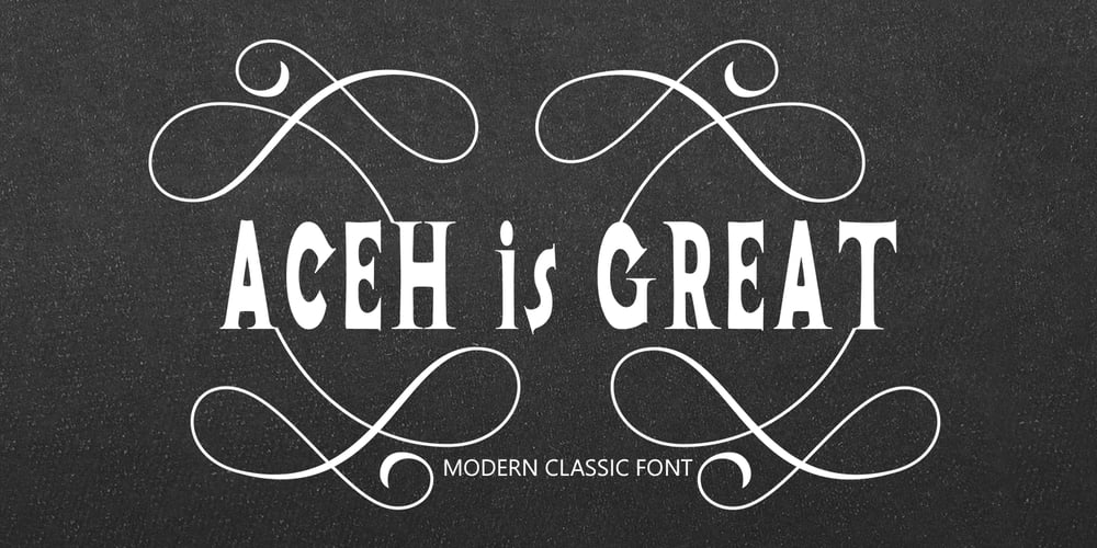 Aceh Is Great font