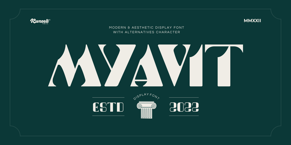 Myavit font