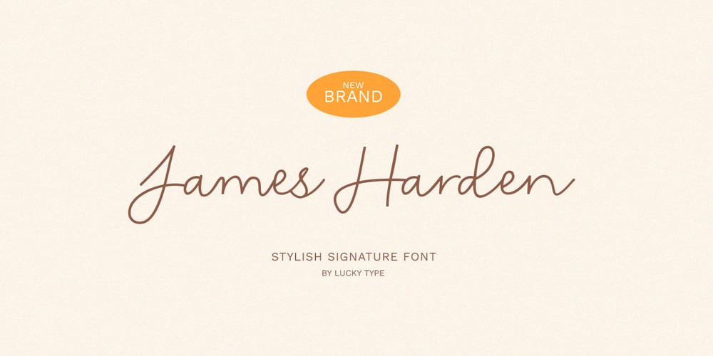 James Harden font