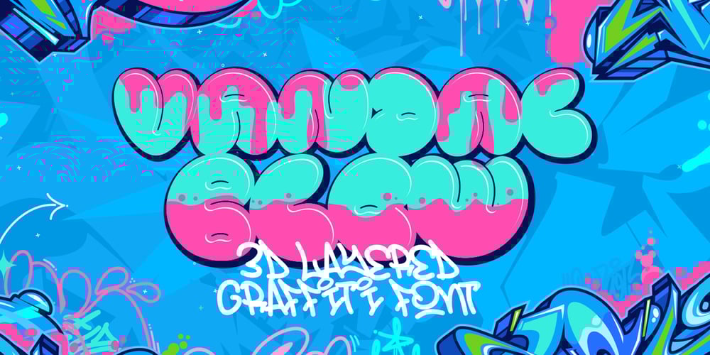 Vandal Blow Graffiti Regular font