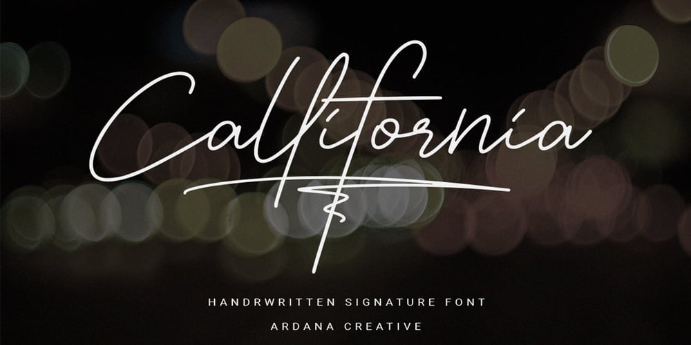 Callifornia Script font
