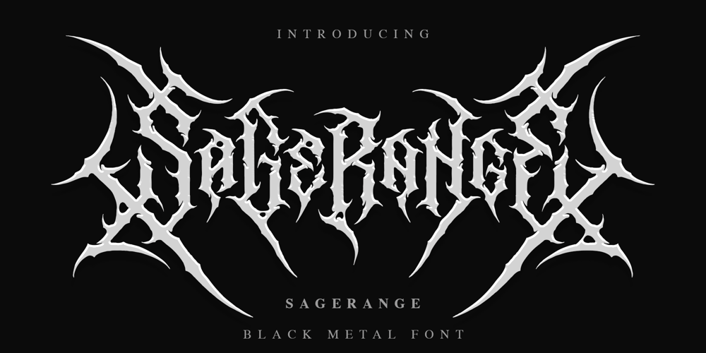Sagerange Blackmetal font