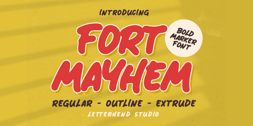 Fort Mayhem font