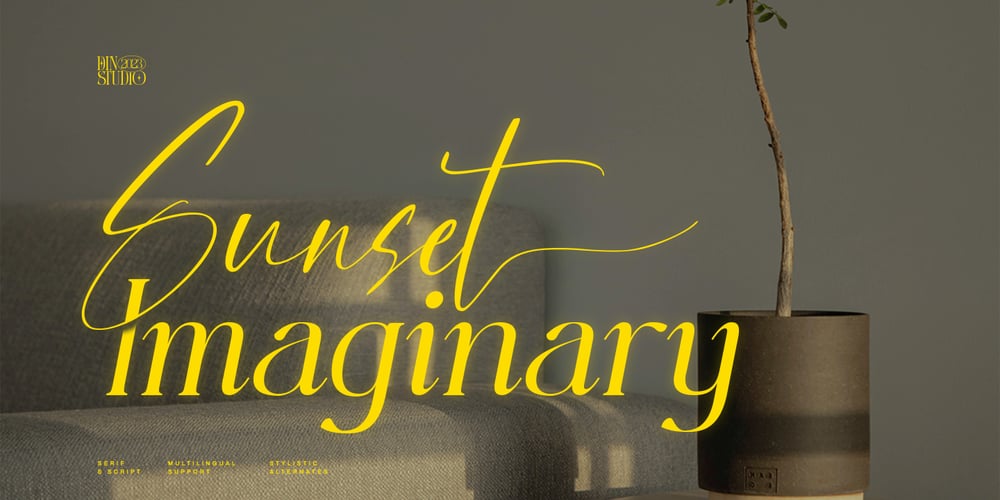Sunset Imaginary font
