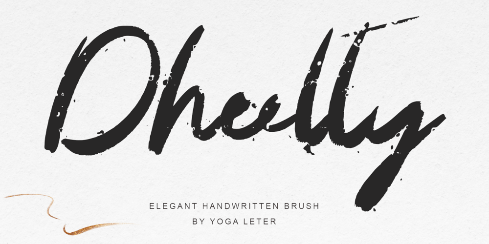 Dheelty font