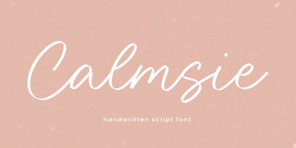 Calmsie font