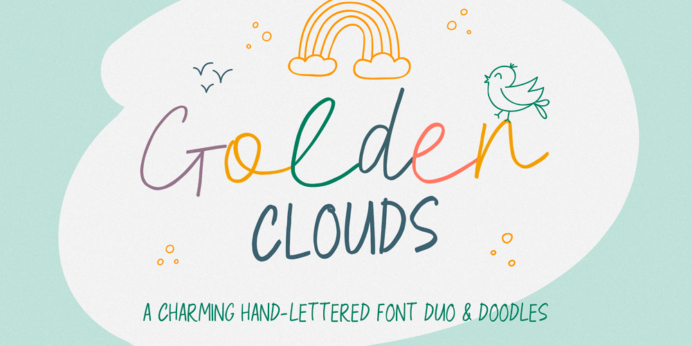 Golden Clouds font