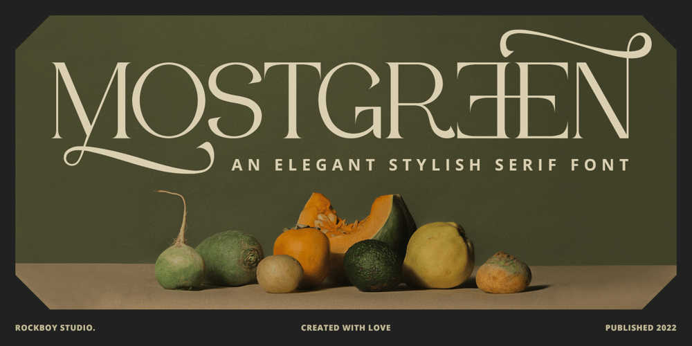 Mostgreen font