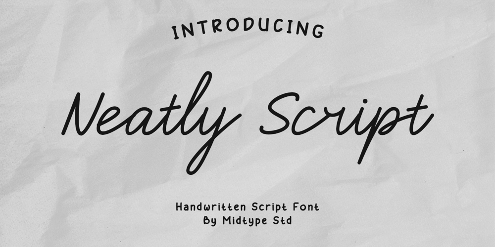 Neatly Script font