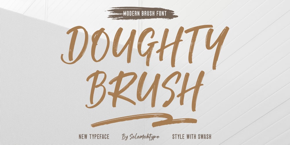 Doughty Brush font