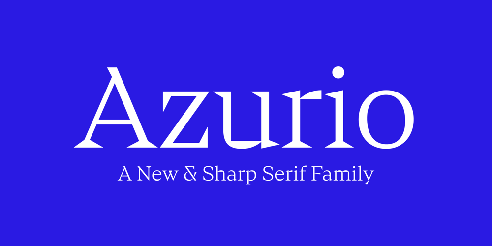 Azurio font