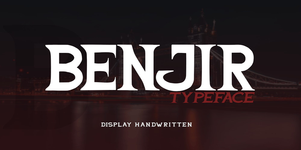 Benjir font