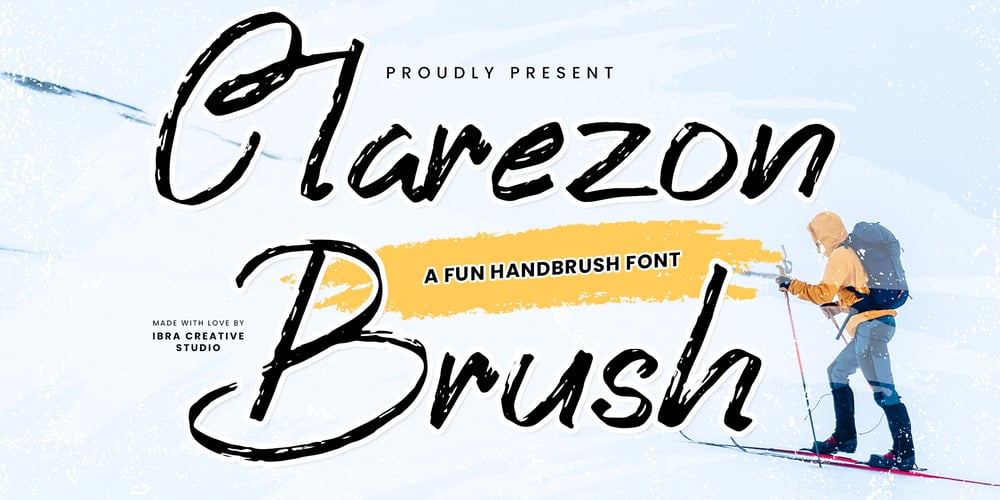 Clarezon Brush font