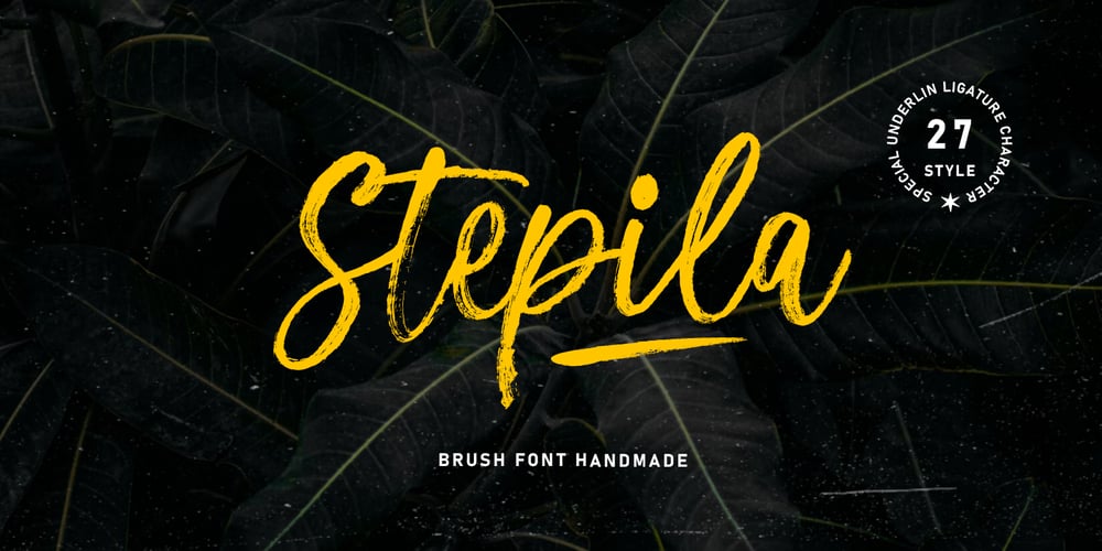 Stepila font