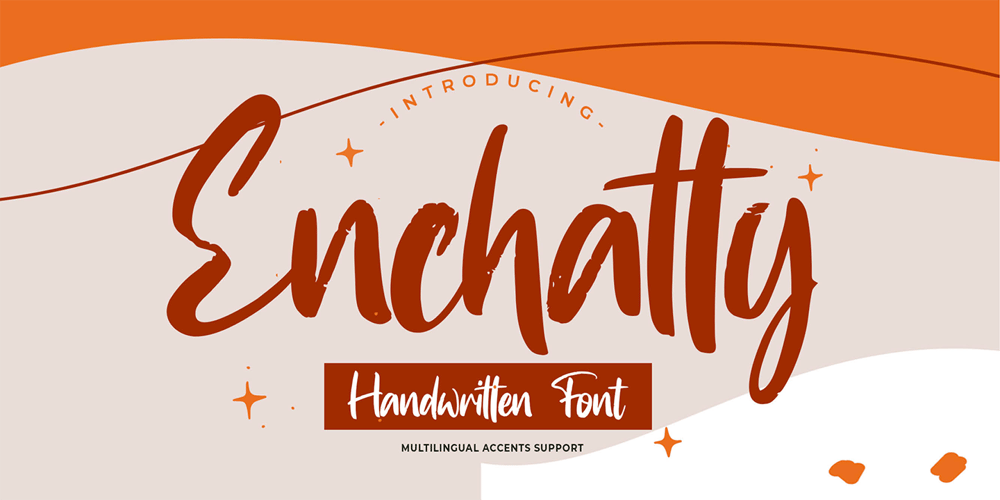 Enchatty font
