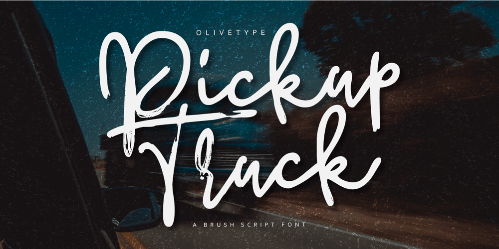 Pickup Truck font