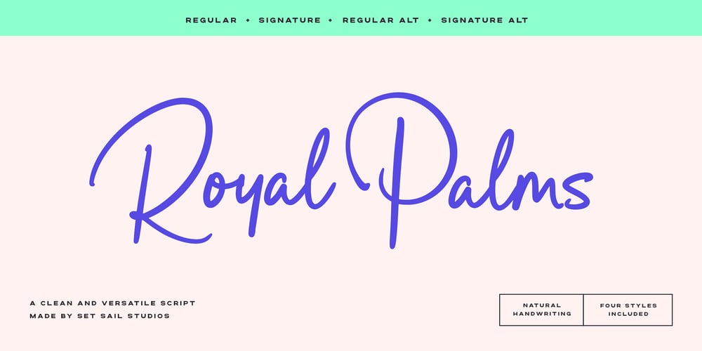 Royal Palms font